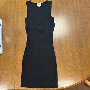 Olive & Oak Black Ribbed Knit Dress- Size Sm NWOT